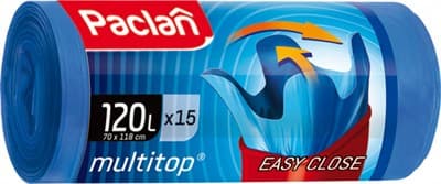 Пакеты MULTI-TOP для мусора 120л 70*112см 15шт 25мкм - фото 36581