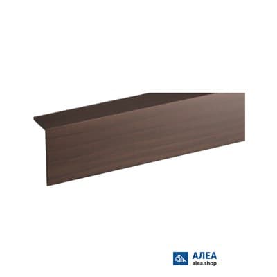 Угол GRACE ПВХ с тиснением Rico Moulding текстурный 20*20*2700 №176 (венге) - фото 36687