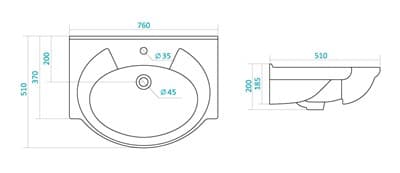 Умывальник Байкал-75 - фото 36766