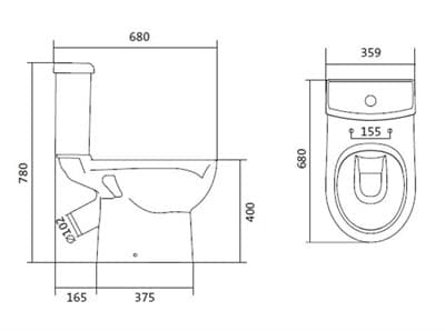 Унитаз-компакт ЮНИОН 2РА ДС SC SLIM 1WH302420 - фото 36863