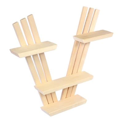 Полка настенная БАННЫЕ ШТУЧКИ трехъярусная V-образная 03670 - фото 36967