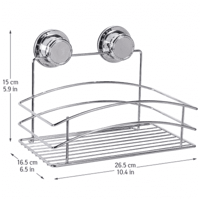 Полка фигурная одноярусная Tatkraft Vacuum Screw Franz 10710 - фото 36988