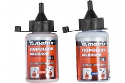 Порошок MATRIX меловой синий для разметочных шнуров, 115гр 84860 - фото 37198