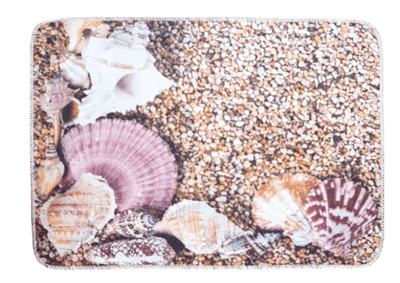 Комплект ковриков для ванной PRIMANOVA РАКУШКИ микрополиэстер, 70*50, 50*50 DR-61001 - фото 37286