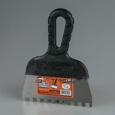 Шпатель DECOR с черной ручкой нерж. сталь 150мм 311-0150 - фото 37886