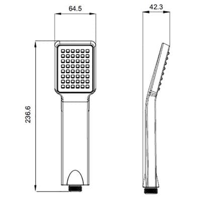 Лейка для душа IDDIS 1 реж.квадр. А11012 - фото 38114