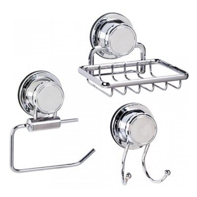 Набор для ванной комнаты Tatkraft Vacuum Screw Trio 10604 - фото 38484