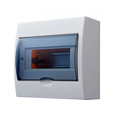 Бокс ЩРН-П-8 для наруж.уст.8-модульных устройств LX 731-2000-008 LUXRAY - фото 38705