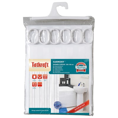 Штора для ванной TATKRAFT Harmony (ткан.) 180*180см 18792 - фото 39032