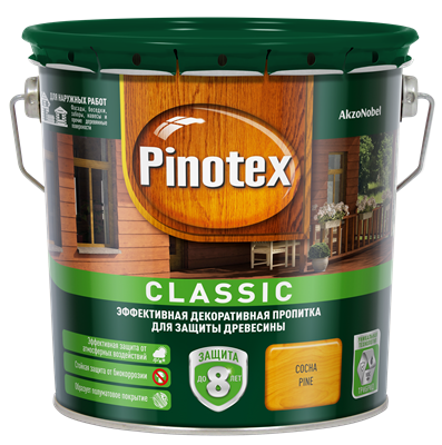 Пропитка MARSHALL PINOTEX декор-защитная Classic сосна 2,7л - фото 39209