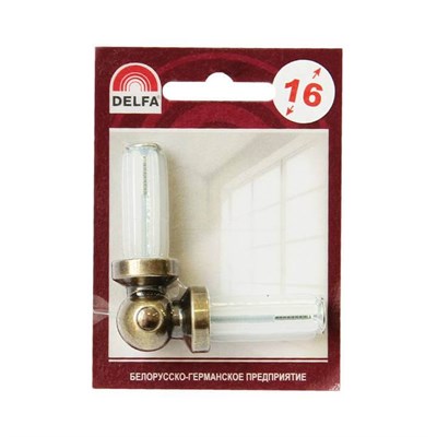 Эркер DELFA 16мм СЭ-16-002-24 золото антик - фото 39291