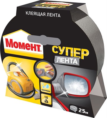 Супер Лента МОМЕНТ 25м Серебряный 1760300 - фото 39730