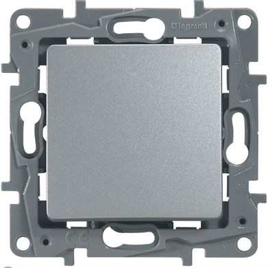 Выключатель LEGRAND Etika 1клав 10A 250В (алюминий) 672401 - фото 40653