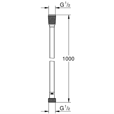 Душевой шланг GROHE Silverflex, 1000 мм 26334000 - фото 40841
