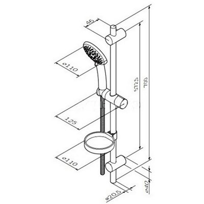 Душевой комплект AM.PM LIKE F0180000/0180064 - фото 40935