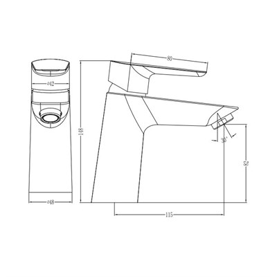 Смеситель IDDIS для умывальника CLOUD CLOSB00I01 - фото 40962