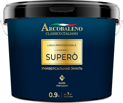 Эмаль РАДУГА Arcobaleno Supero универсальная 0,9л - фото 41115