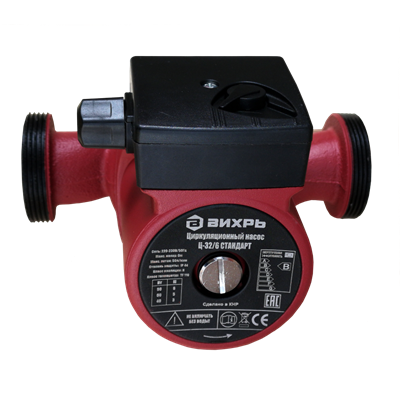 Насос ВИХРЬ циркуляционный Ц-32/6 СТАНДАРТ 68/7/9 - фото 41198