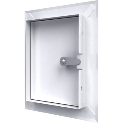 Люк-дверца ЭРА ревиз.260*310 с фланцем 200*250 с замком стальная с покрыт.полимерной эмалью ЛТ2025МЗ - фото 41418