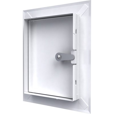 Люк-дверца ЭРА ревиз.460*560 с фланцем 400*500 с замком стальная с покрыт.полимерной эмалью ЛТ4050МЗ - фото 41426