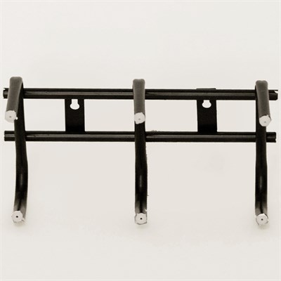 Вешалка для одежды малая 3 крючка 1201 (черный муар) - фото 41976