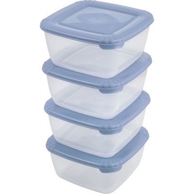 Набор емкостей для заморозки квадратных 4шт (0,46л) - фото 42139