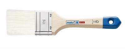 Кисть MAKO флейцевая 80мм, ручка натур.дер,оправа нерж.сталь 355180 - фото 42199