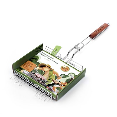 Решетка-гриль GREEN WAY глубокая с веером 250*300 мм 46A-1-ZDBQ - фото 42380