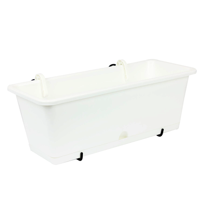 Горшок цветочный CAMELIA белый DCM400W-S449 - фото 42424