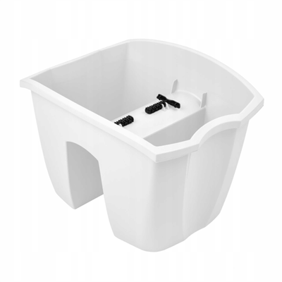 Горшок цветочный CROWN белый DCRO240-S449 - фото 42428