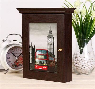 Ключница Даблдекер на Тауэрском мосту классика 19*27 Венге микс 4156725 - фото 42712