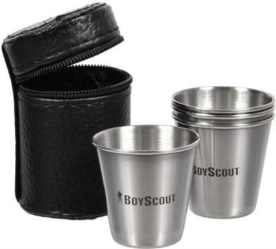 Набор стопок BOYSCOUT 4*30мл, в чехле 61114 - фото 42793