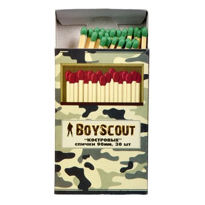 Спички BOYSCOUT костровые 90мм 30шт 61029 - фото 42805