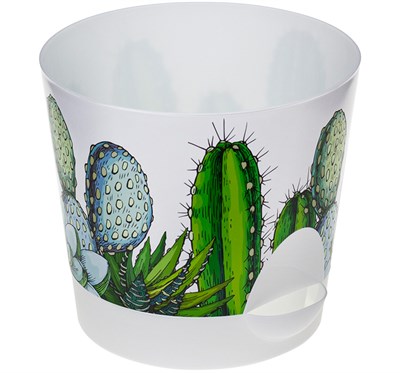 Кашпо НИКА Деко D 120мм 0,8л в ассорт. М3076 - фото 42889