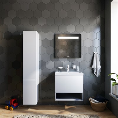 База AM.PM под раковину GEM, подвесная 60см, 1 ящик push-to-open,бел,глянец M90FHX06021WG - фото 43571