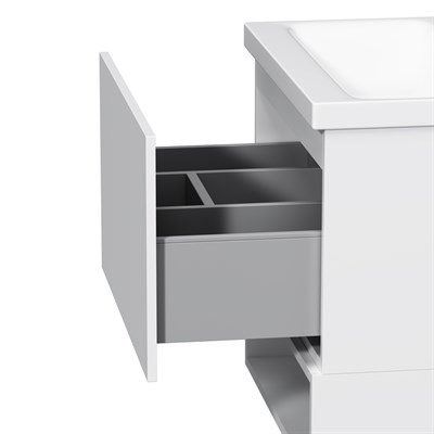 База AM.PM под раковину GEM, подвесная 60см, 1 ящик push-to-open,бел,глянец M90FHX06021WG - фото 43575