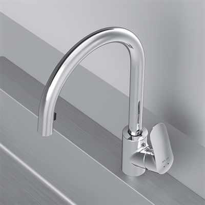 Смеситель AM.PM для кухни LIKE с вытяжным изливом, хром F8012000 - фото 43626