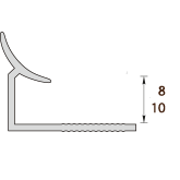 Раскладка LINEPLAST под кафель внутренняя однотонная светло-салатоваяя 7-8 мм ELRVА05-08C - фото 43738