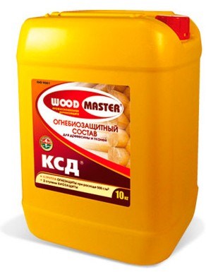 Средство WOOD MASTER КСД огнебиозащитное для древесины канистра 5кг - фото 43877