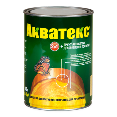 Средство РОГНЕДА АКВАТЕКС-ЭКСТРА защитно-декоративное тик 0,8л - фото 43889