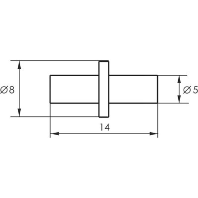 Полкодержатель SOLLER бочонок d-5 мм (5000, 50) - фото 44321