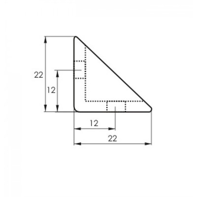Уголок SOLLER монтажный пластмассовый №7 коньячная вишня (100,50) - фото 44342