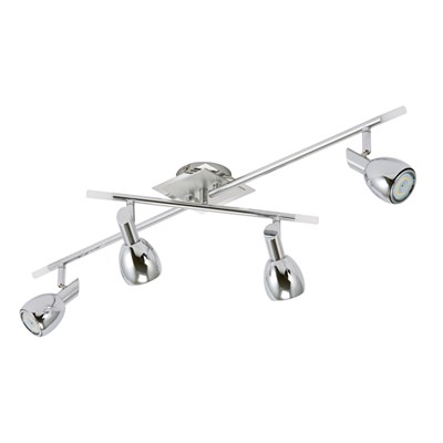 Светильник BRILONER ALFA COMPACT светодиод,мет/никель,4хLED/GU10 5W 400lm 3000K,800x380мм 3279-048 - фото 44505