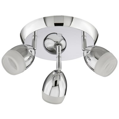 Спот BRILONER GO светодиод. пластик/хром, 3хLED /3W 200lm 3000K, поворотн, 210x90мм, 2745-038 - фото 44532