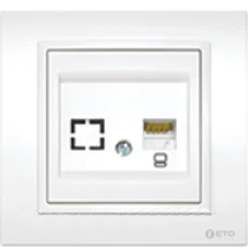 Розетка телеф-я цифр. ZERA EGP белый 700-0200-221 - фото 44650
