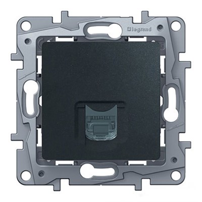Розетка LEGRAND Etika RJ45 5E UTP (антрацит) 672641 - фото 44702
