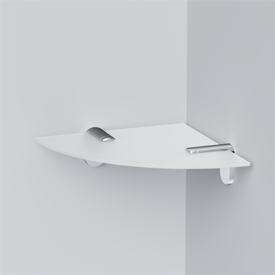 Полка AM.PM Joy, 20 см угловая стеклянная A8434900 - фото 44877