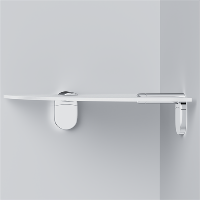 Полка AM.PM Joy, 20 см угловая стеклянная A8434900 - фото 44878