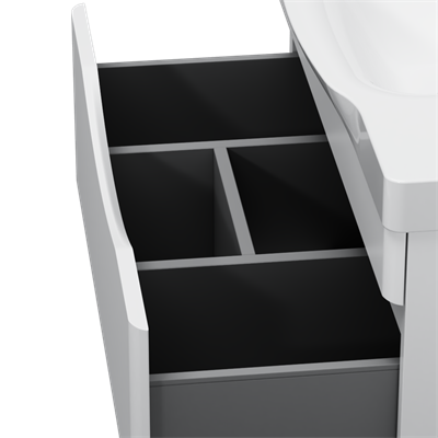 База AM.PM под раковину Like, напольная, 80 см, 2 ящика, белый, глянцевая M80FSX0802WG/32 - фото 45094