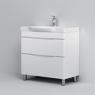 База AM.PM под раковину Like, напольная, 80 см, 2 ящика, белый, глянцевая M80FSX0802WG/32 - фото 45097